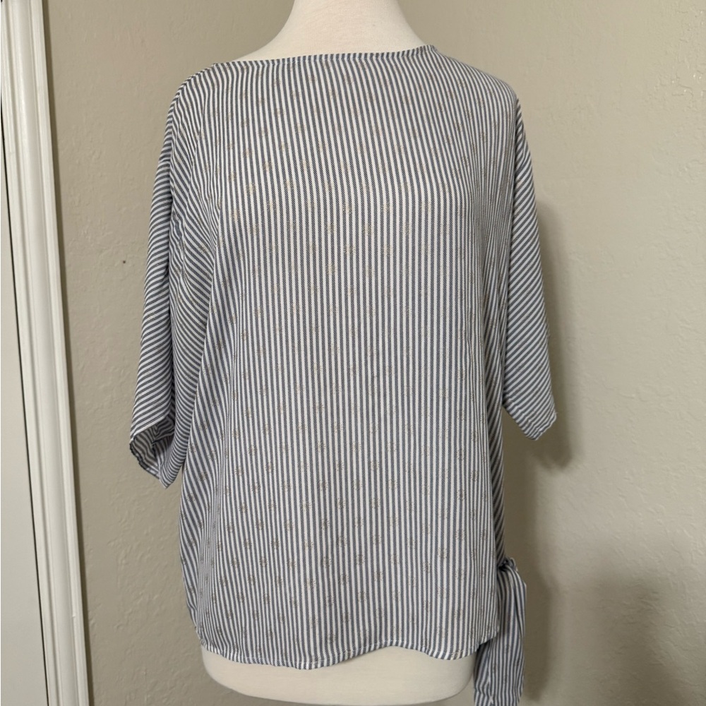 Michael Kors Stripes Top with Gold